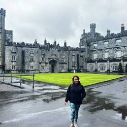 The castle outside looks enormous too