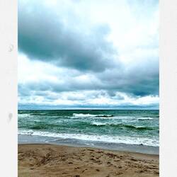 Nochmal schnell runter zum Strand und den tosenden Wellen