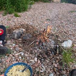 Mit einem kleinen Feuer bleiben die ablutsauger zum Glück aber weg 😊