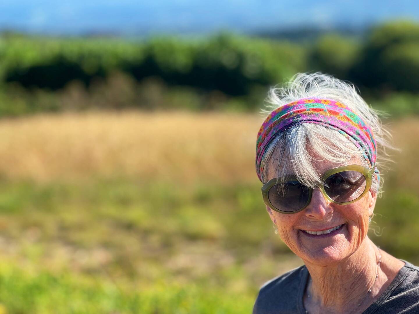 Sheila's smile tells it all - It's been a beautiful day!