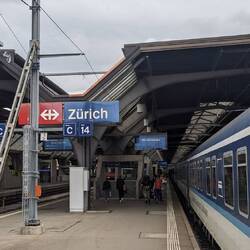 Ankunft in Zürich