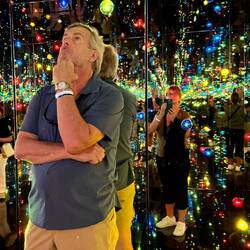 This was cool- Room you went into with mirrors, sound, lights-supposed to be artist's hallucinations