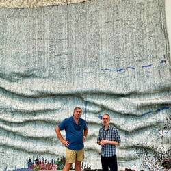 This is from a Ghanaian artist, all made from discarded bottle tops and bottle labels.