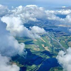 Coming in over The Netherlands