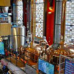 A brewery in a church where we had lunch