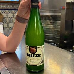 Local hard cider is a favorite accompaniment for pintxos. It's not as sweet as what's in the US.