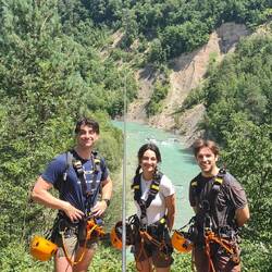 Europe longest zip line 700m.