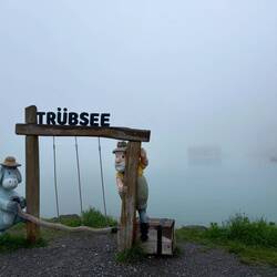 Der Trübsee macht seinem Namen aller Ehre