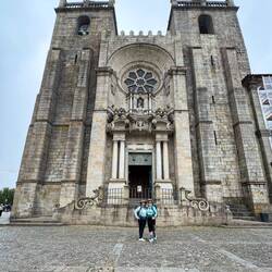 Our Camino journey begins from the Cathedral in Porto