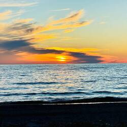 Sonnenuntergang in Kincardine