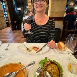 We treated ourselves to a nice dinner. Cal had spider crab but ate it before I could get a picture.