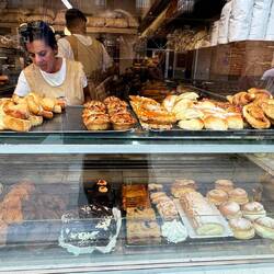 You can clearly see the French influence in the baked goods.