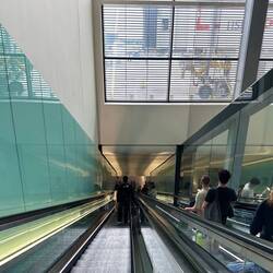 Long escalator at Heathrow.
