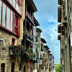 Narrow lanes through the old town. There were few tourists in town.