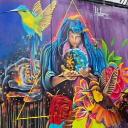 Mutter Erde, die Erde brennt, was für den Klimawandel steht