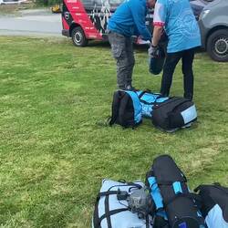 Erstes mal Zelte aufstellen