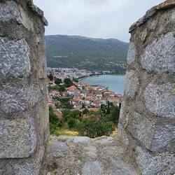 Blick von der Festung auf Ohrid