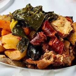 Unser üppiges Mittagessen- Cozido