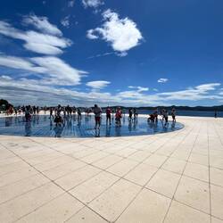 Part of the 2006 Art installation. This solar panel lights up with the sounds of the waves