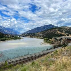 Lytton - meeting of the Thompson and Fraser (muddy) rivers