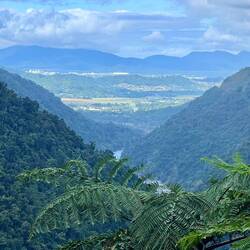 Cairns in the distance