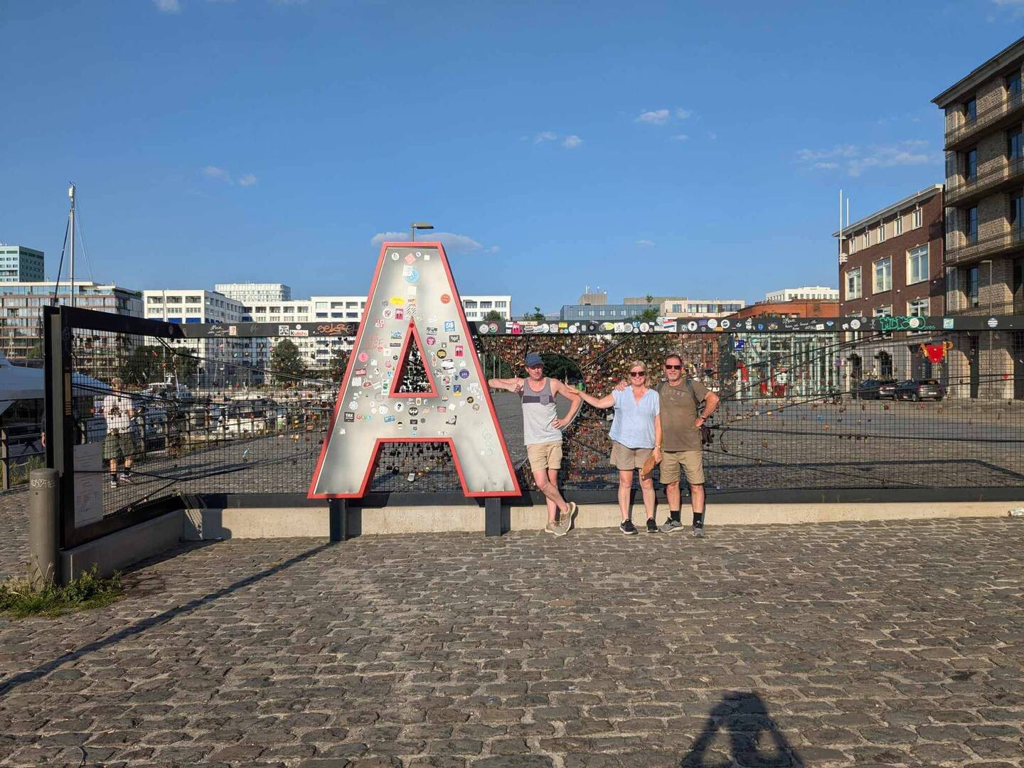 A is for Antwerp. World famous in Antwerp sign. Belgium