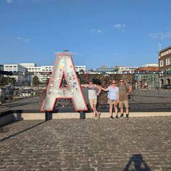 A is for Antwerp. World famous in Antwerp sign. Belgium