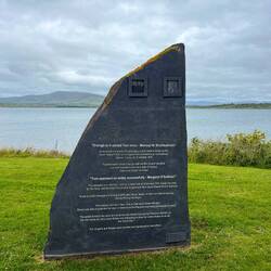 The spot marking the sending of the news of Irish Easter uprising through the transatlantic cable