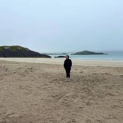 The beach on the way to Abbey island
