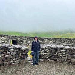 The inside of the fort - remains of small dwellings
