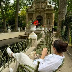 Pretending to be Parisian at the Garden Luxembourg