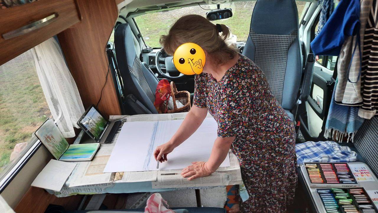 Blattformat 50x70 ... passt prima auf den Tisch