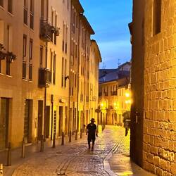 Logrono at pre-dawn