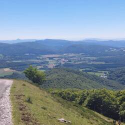 Blick auf Roncesvalles und Burguete