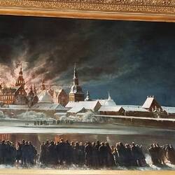 Bild des grossen Feuers von