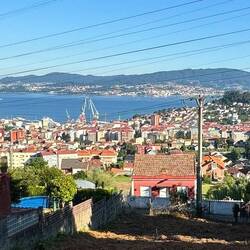After climbing a huge hill, this view was our reward