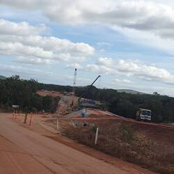 Road and bridge works at Archer River crossing. Not an Indigenous contractor in site...?