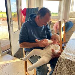 Mike Moran and adorable baby Tessa