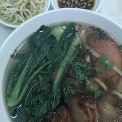 Some delicious 'duck' soup (from a vegan restaurant)