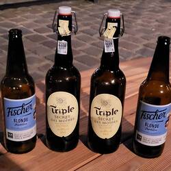 Zum Picknick am Canal de Martin haben wir uns mit ein wenig Bier eingedeckt... 0,75 l mit 8%