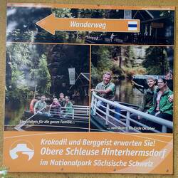Am heutigen Startpunkt gibt's diese Wanderempfehlung
