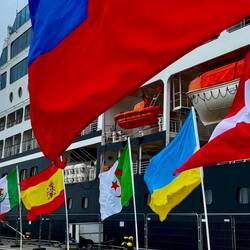 Flags of nations onboard