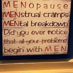 Sign in the pub across the road from Eccles B & B where we stayed.