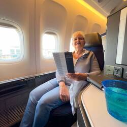 Aboard UA870 and settled in for the flight to SFO — SYD ... Mascot NSW.