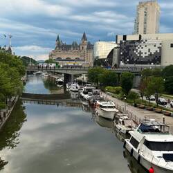 From atop the bridge in front of us