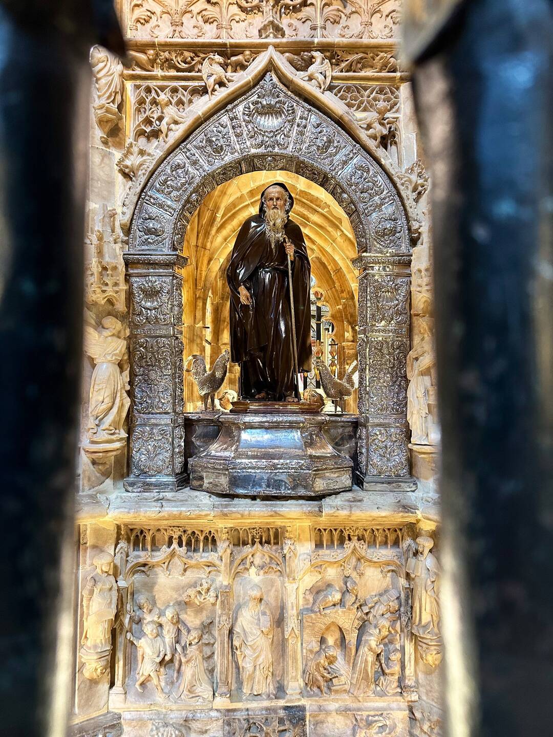 The Tomb of St. Dominic. It's the chickens at his feet.