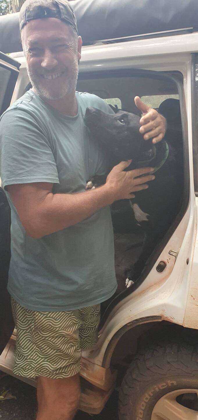 Someone is happy to see us...