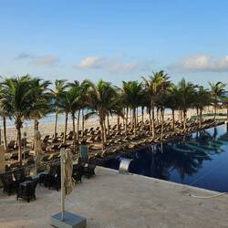Ein herrlicher Morgen in Cancun - die Ruhe vor dem Sturm