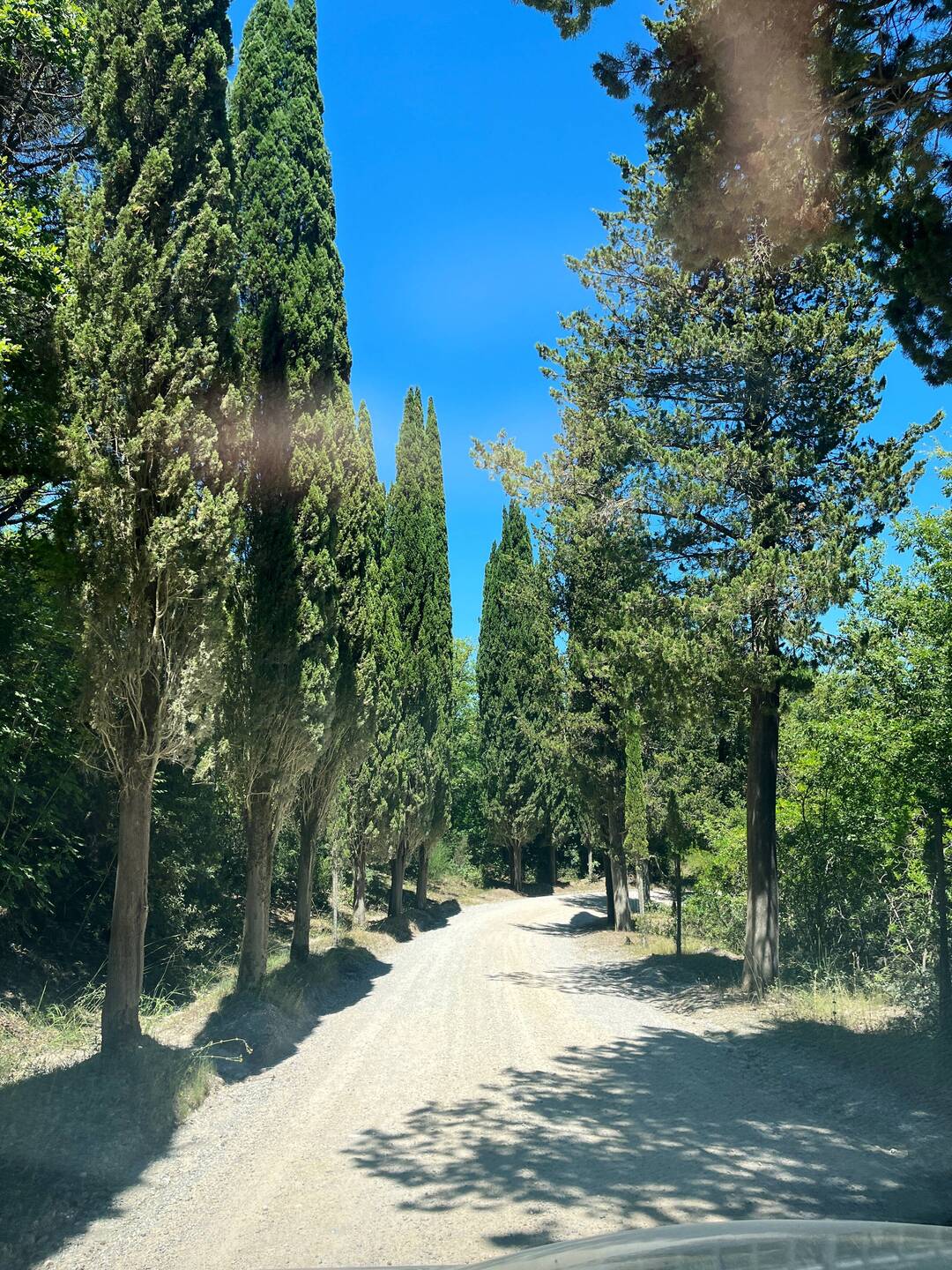 White/gravel roads of Chianti