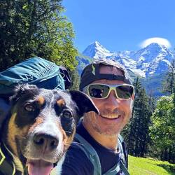Eiger, Mönch, Jungfrau und wir zwei 😜
